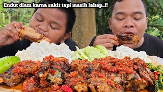 ENDUT SAKIT TAPI TETAP WOW  MUKBANG IGA BAKAR SAMBAL ASEM PEDAS MANIS HUAPAN BADAG ENDUT [upl. by Margeaux]