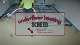 Fast Floor Screed  Under Floor Heating Screed  Mobile Screed Factory  No mess  No fuss [upl. by Hallagan857]