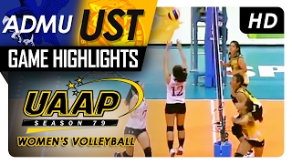 ADMU vs UST  Game Highlights  UAAP 79 WV  February 4 2017 [upl. by Adleme387]