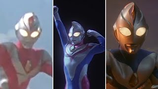 Ultraman Dyna All Transformation And Forms flash type  Strong type [upl. by Ferreby]