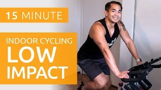 Indoor Cycling 15 Minute Low Impact Workout  Beginner [upl. by Felder154]