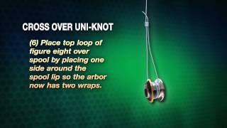 Cross Over Uni Knot  Howto Knot Series [upl. by Kabab]