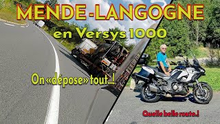 VERSYS1000Ballade motoMende Langogne Quelle belle route [upl. by Mort]