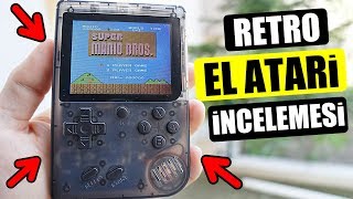 Retro mini Gameboy video oyun konsolu El atari incelemesi [upl. by Tnecniv246]