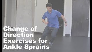 Change of Direction COD Exercises for Ankle Sprain [upl. by Acirahs]