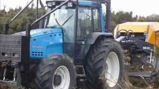 Anderson BioBaler harvesting Gorse in UK Nov 2010wmv [upl. by Akeirahs229]