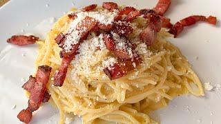 Spaghetti carbonara  prosta pyszna i bez zbędnych składników [upl. by Idur731]