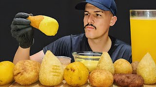 257 ASMR COMIDA  SALGADOS EM GERAL MOLHO DE CHEDDAR MUKBANG SONS DE MASTIGAÇÃO [upl. by Malachi]