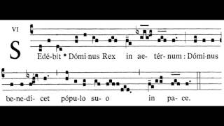 Sedebit Dominus Rex Communion Antiphon [upl. by Marola]