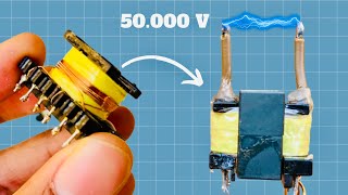 Comment Fabriquer Un Générateur Haute Tension 50 000V  Bobiner Un Transformateur électrique [upl. by Hermy]