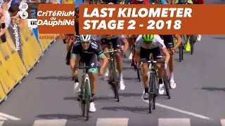 Last kilometer  Stage 2 Montbrison  Belleville  Critérium du Dauphiné 2018 [upl. by Demmahum]