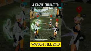 4 KASSIE CHARACTER ABILITY TEST IN FREE FIRE😱  FF ABILITY TEST NEW CHARACTER [upl. by Anamuj]