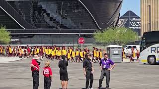 USC Marching Band procession into Allegiant Stadium  Kickoff Classic USC vs LSU Sept 1 2024 [upl. by Ecaroh]