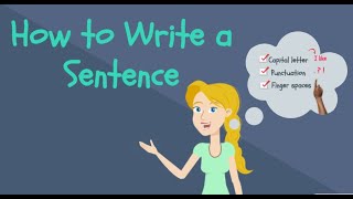 How to Write a Sentence for Kids  Kindergarten Writing [upl. by Pruchno]