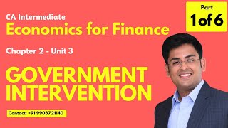 Economics  CA Intermediate  Best Video Course  Chapter 2 Unit 3  Government Intervention [upl. by Noe759]