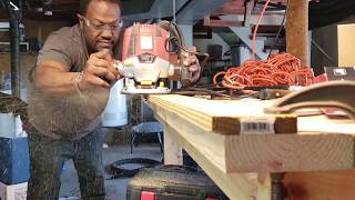 Chicago Electric Router in action bulid a shelf [upl. by Thorlay224]