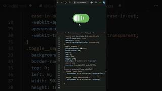 Day 065  😍Css creative toggle animation coding webdevelopment frontend programming css html [upl. by Bithia]