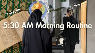 My quotIDEALquot 0530 AM Morning Routine Muslimah Edition Cozy Productive Islamic [upl. by Yttak861]