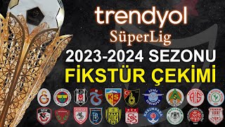 SÜPER LİG FİKSTÜR ÇEKİMİ CANLI İZLE 20232024 SEZONU [upl. by Murtha]