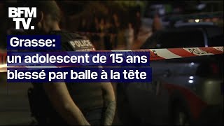 Grasse un adolescent de 15 ans blessé par balle à la tête son pronostic vital est engagé [upl. by Isidor]