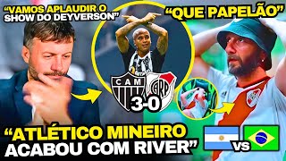 REAÇÕES DOS ARGENTINOS INDIGNADOS COM ATLÉTICO MG 3x0 RIVER PLATE [upl. by Siryt]