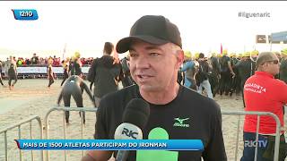 Mais de 1500 atletas participam do Ironman em Florianópolis [upl. by Erialcyram]