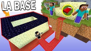 UNE BASE ULTRA SÉCURISÉE SOUS UNE BASE   Minecraft Bed Wars [upl. by Eada740]