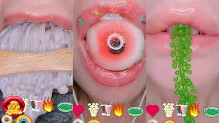 Edited EMOJI FOOD CHALLENGE Satisfying ASMR Eating Layered Sounds Mukbang 먹방 [upl. by Portugal]