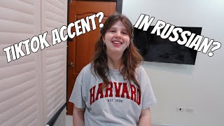 SINUSUBUKAN NIYANG MAG TIKTOK ACCENT SA TAGALOG RUSSIAN ENGLISH [upl. by Fisher]