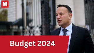 Budget 2024 Taoiseach Leo Varadkar announces the main thrust of budget for Irish households [upl. by Annodahs]