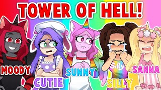 The Most CHAOTIC Tower Of Hell With FRIENDS Roblox [upl. by Kowtko]