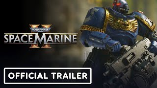 Warhammer 40000 Space Marine 2  Official Weapon Heavy Bolter Trailer [upl. by Poree]