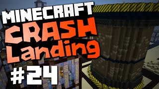 Minecraft Crash Landing 24 quotBig Reactor City Buildingquot [upl. by Sofie596]