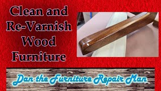 Restoring Wood furniture by Cleaning and ReVarnishing [upl. by Pliner542]