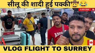 VLOG 4 Flight to SURREY  RAVI DEOHRA  Shilu Bhau  Bittu Bholewal Deepak Kashipur  Aman Deohra [upl. by Htrow]