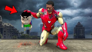 Franklin use Ironman Suit to Kill SHINCHAN in GTA 5 [upl. by Aliza]