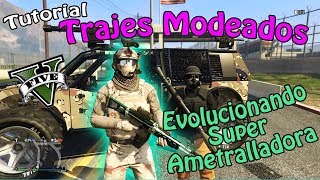 GTA V  ¡Como hacer trajes Modeados PS4XB1 y Evolucionando otra super Arma  JonathanYoshi [upl. by Gabriell]