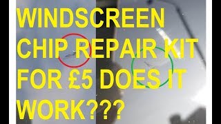 Repairing windscreen chips with a £5 repair kit [upl. by Halla944]