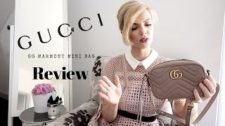 GUCCI MARMONT MINI CAMERA BAG  Review  Moja opinia i recenzja  Beata M [upl. by Asenav320]