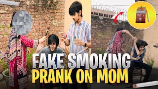 FAKE SMOKING PRANK ON MOM 😱 MOM STARTED CRYING 😭 [upl. by Alyn]