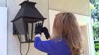 DIY Replace Glass in Gas Lantern [upl. by Aisorbma]