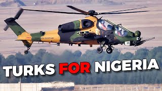 Nigeria has received the first batch of Turkish T129 ATAK attack helicopters [upl. by Aloivaf]