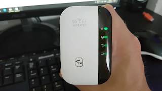 Wifi Repeater 300Mbps Signal Extender Booster Review Setup [upl. by Ahseym]