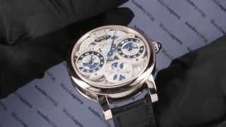 Bovet Dimier Récital 17 7 Day Triple Time Zone Moon Phase [upl. by Adiuqal220]