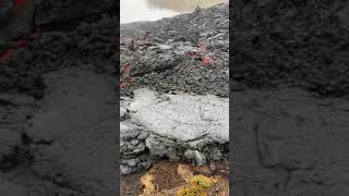 Pahoehoe lava flowing down the Nátthagi Valley Iceland 2021 June [upl. by Adamis]