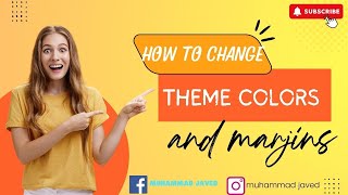 How to change themes and margins in Microsoft Word  tutorial  MS Word 2010 [upl. by Tellford535]