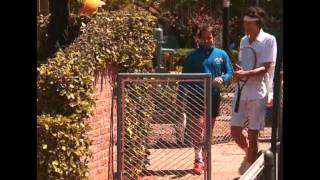 CHANGO FEROZ  PARTIDO DE TENIS  EDU FEINMANN VS ANDY CHANGO  231014 [upl. by Notloc]