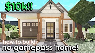 How to Build a NO GAMEPASS House in Bloxburg 10k Exterior Tutorial [upl. by Gifford]