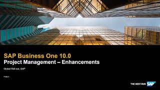 SAP Business One 100 Project Management Enhancements [upl. by Ahsikram]