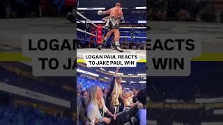 Logan Paul Reacts to Jake Paul Win  Shorts [upl. by Anwahsiek47]